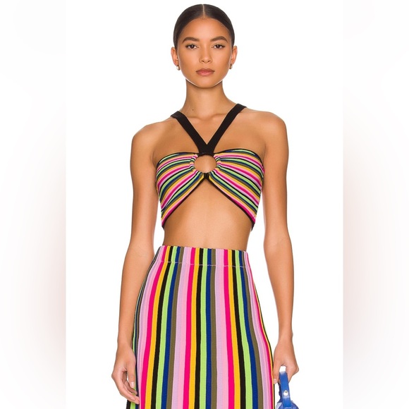 AMUR Annika Knit Set in Vibrant Colorful Stripe - Picture 4 of 16